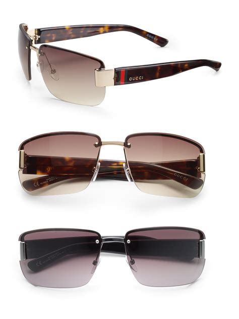 gucci rimless sunglasses safilo|Gucci rimless sunglasses men's.